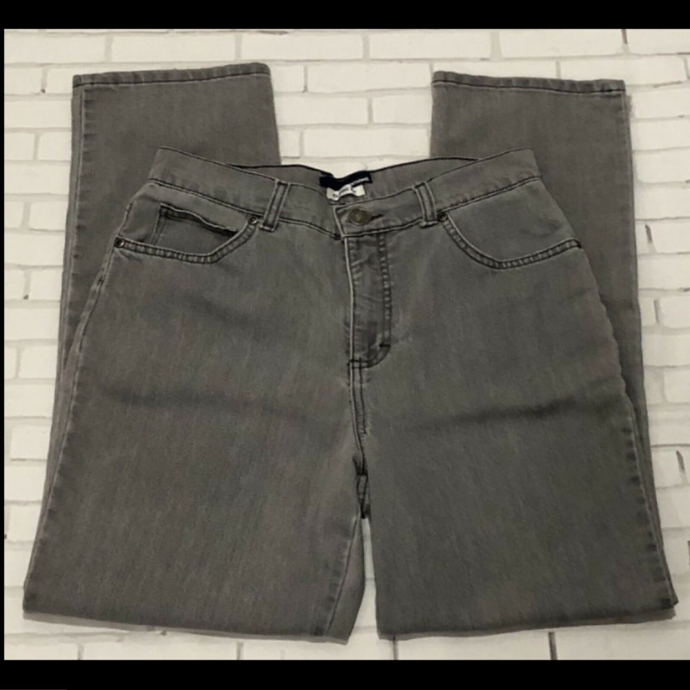Basic Editions Classic Fit Jeans Gray Sz 6 Short